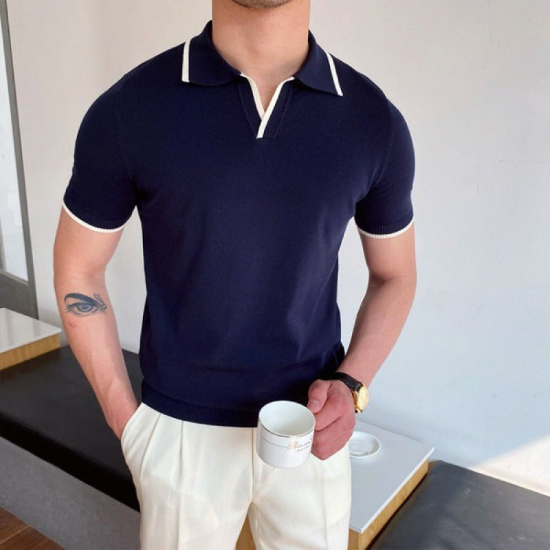 Stilfulde V-krave Polo T-shirt - Karsyn