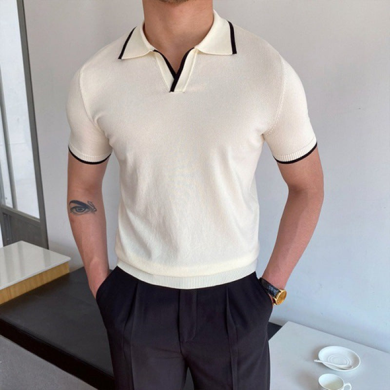 Stilfulde V-krave Polo T-shirt - Karsyn