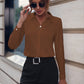 Hvid elegant slim-fit bluse - Ilse