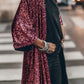Mechtilde - Glamour-pailletkimono med klokkeærmer