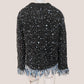 Tweedblazer med frynsede kanter - Blanca