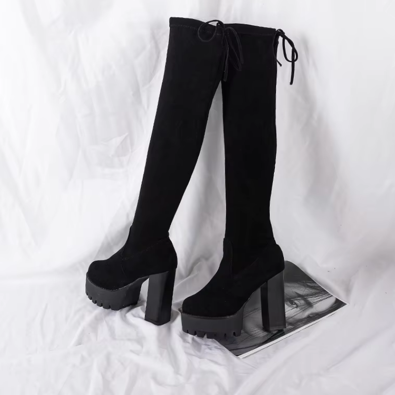 Lette over-the-Knee støvler - Halena