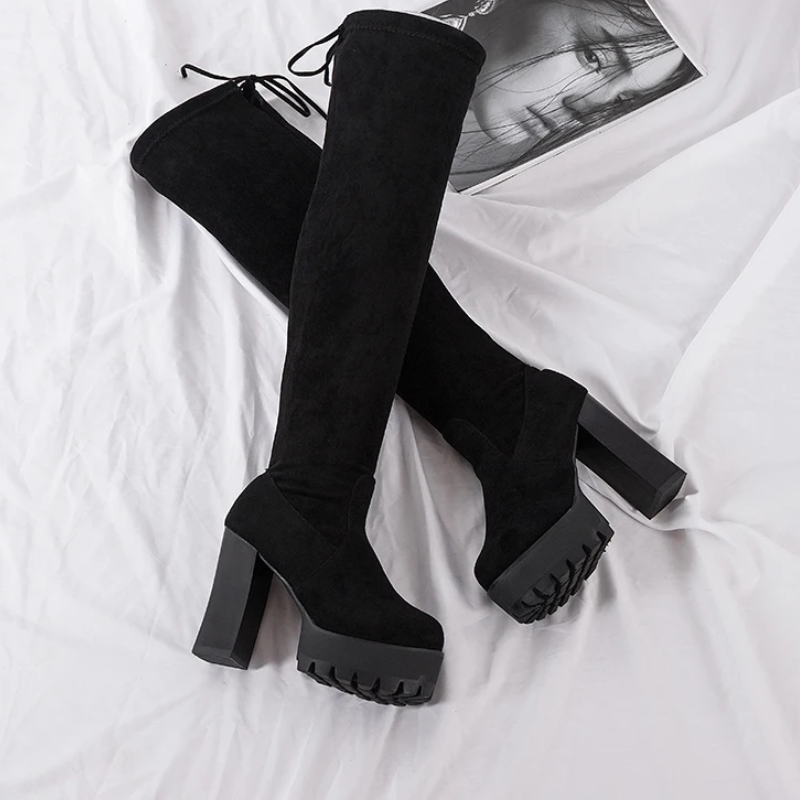 Lette over-the-Knee støvler - Halena