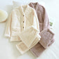 Fuzzy Sherpa Fleece Pyjamas-sæt til kvinder - Arliya
