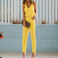 Luisa - Sommer-jumpsuit uden ærmer med V-udskæring