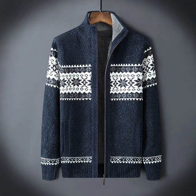 Stilfuld jacquard trøje - Manson