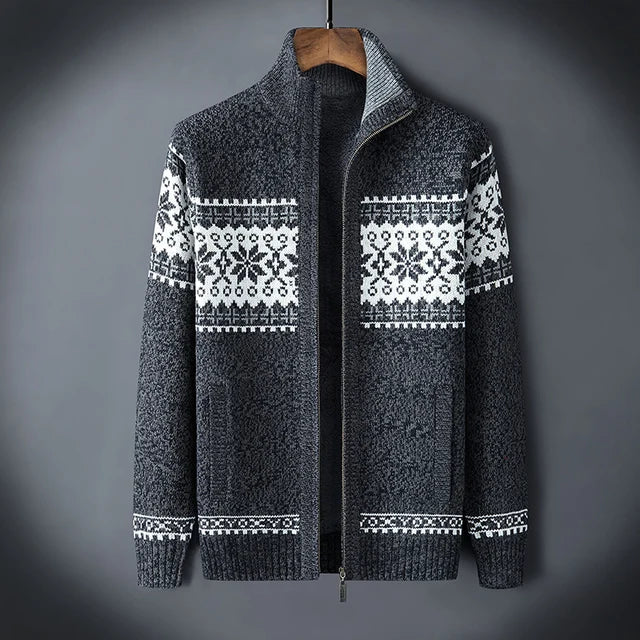 Stilfuld jacquard trøje - Manson