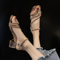 Elegante sandaler med funklende rhinsten - Saylor