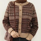 Cardigan med traditionelt Fair Isle-mønster - Reagan