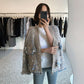Tweedblazer med frynsede kanter - Blanca