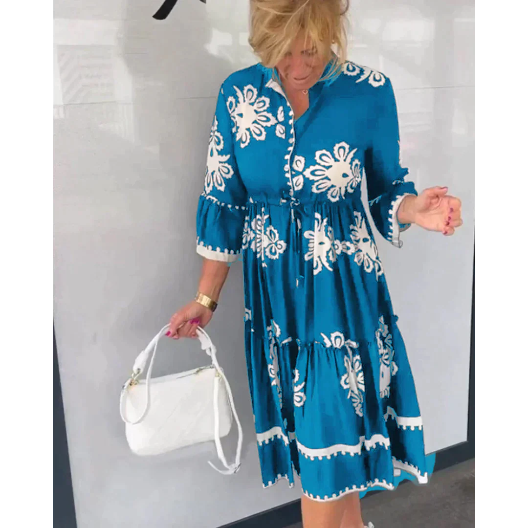 Wilda - Vintage Sommer A-line Kjole