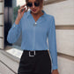 Hvid elegant slim-fit bluse - Ilse