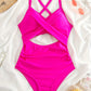Pink twist-badedragt - Helena