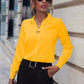 Hvid elegant slim-fit bluse - Ilse