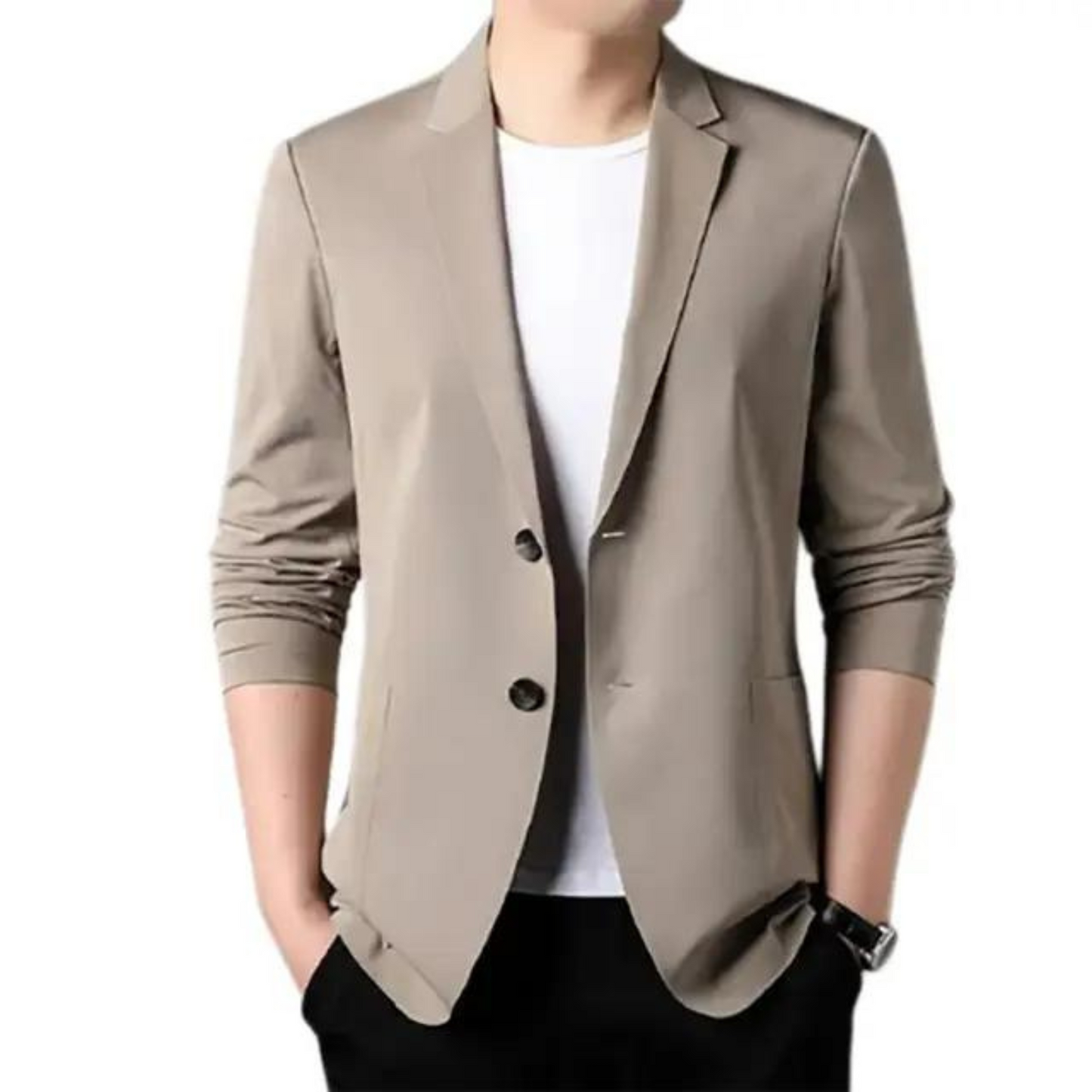 Business style sort enkel let jakke herre - Arthur