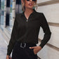 Hvid elegant slim-fit bluse - Ilse