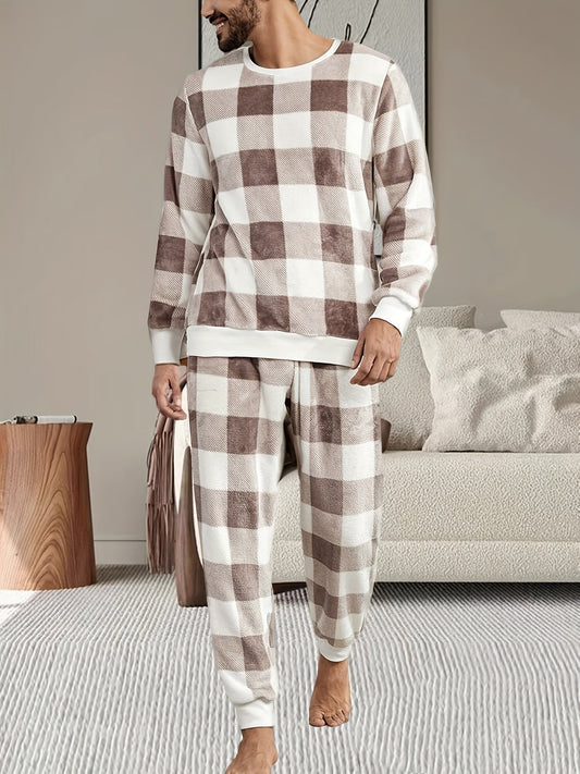 Mænd flannel vinterpyjamas sæt - Marvin