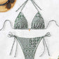 Stilfuld Bikini med Blomster Geo Print - Hydee