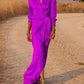 Silke Satin Wrap Maxi Skjortekjole - Maida