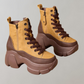 Chunky Heels-støvler i punk-stil - Lexia