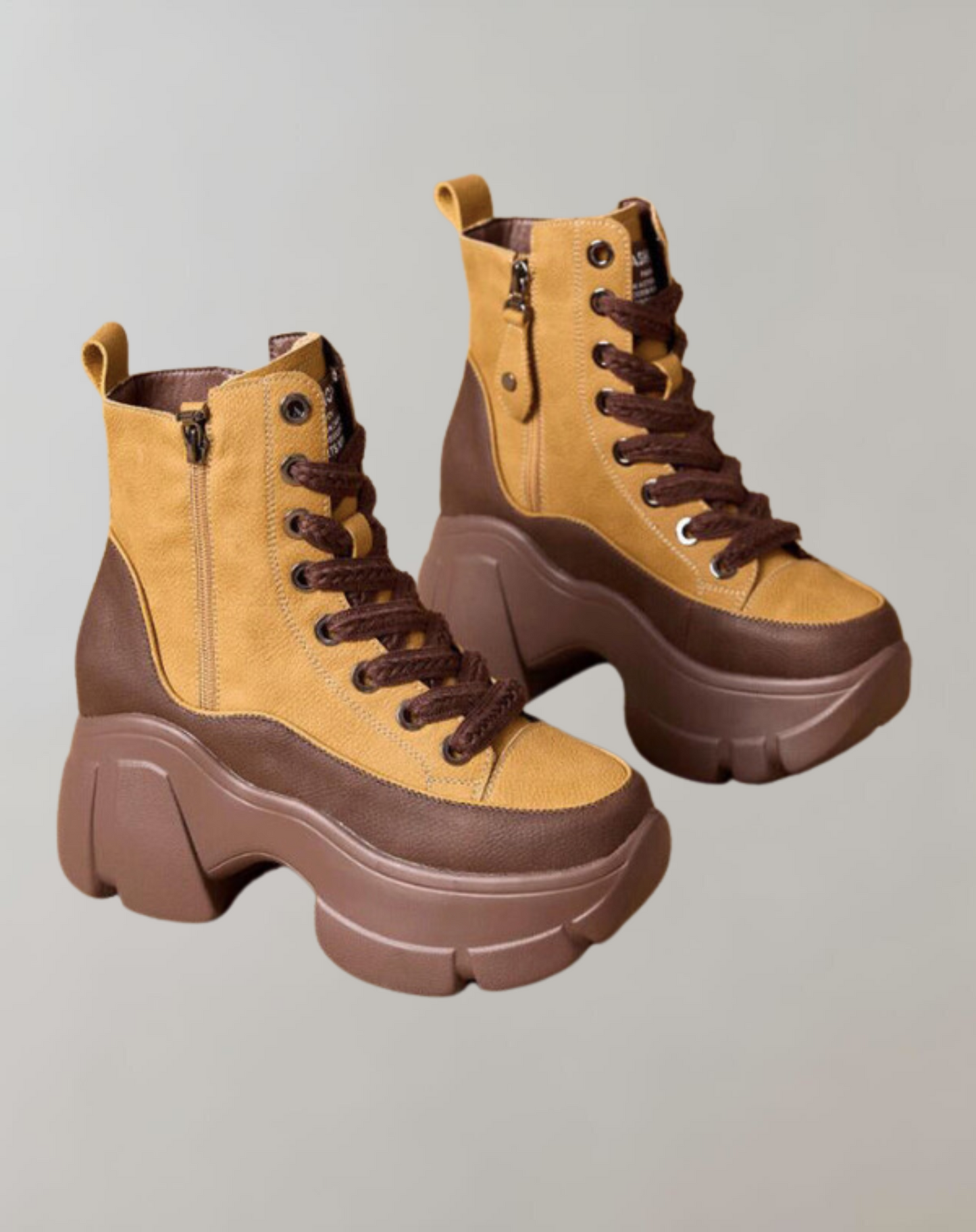 Chunky Heels-støvler i punk-stil - Lexia