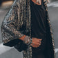 Mechtilde - Glamour-pailletkimono med klokkeærmer