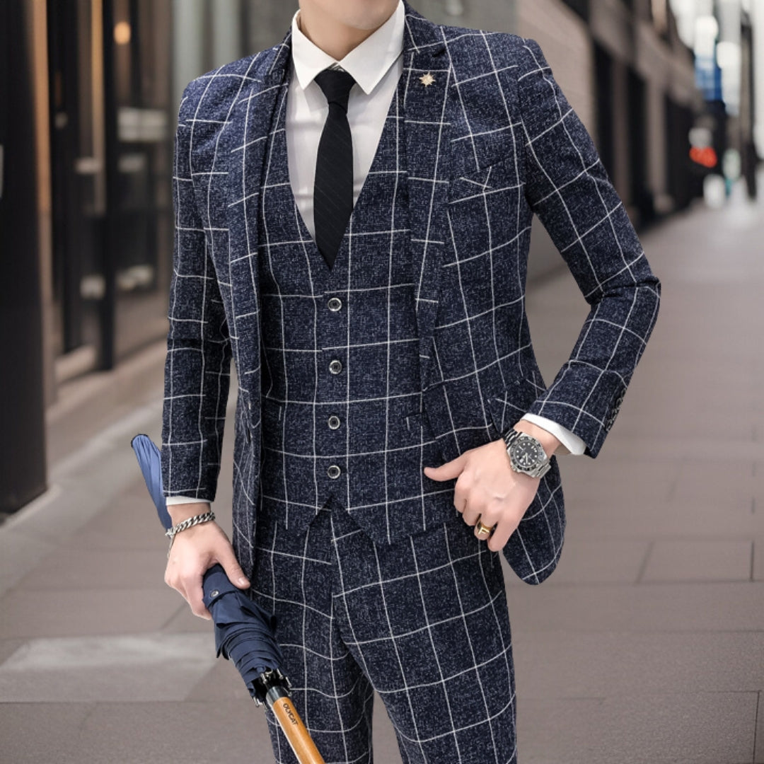 Deluxe Slim Fit 3-delt jakkesæt - Simon