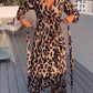 Bernadette - Kjole med Leopardprint