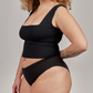 Dobbeltfoldet singlet-bh - Ember