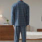 Blødt ternet pyjamas-sæt til mænd - Ravin