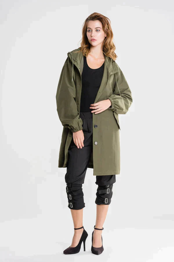 Trendy og stilfuld regn frakke - Jasmit