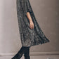 Mechtilde - Glamour-pailletkimono med klokkeærmer