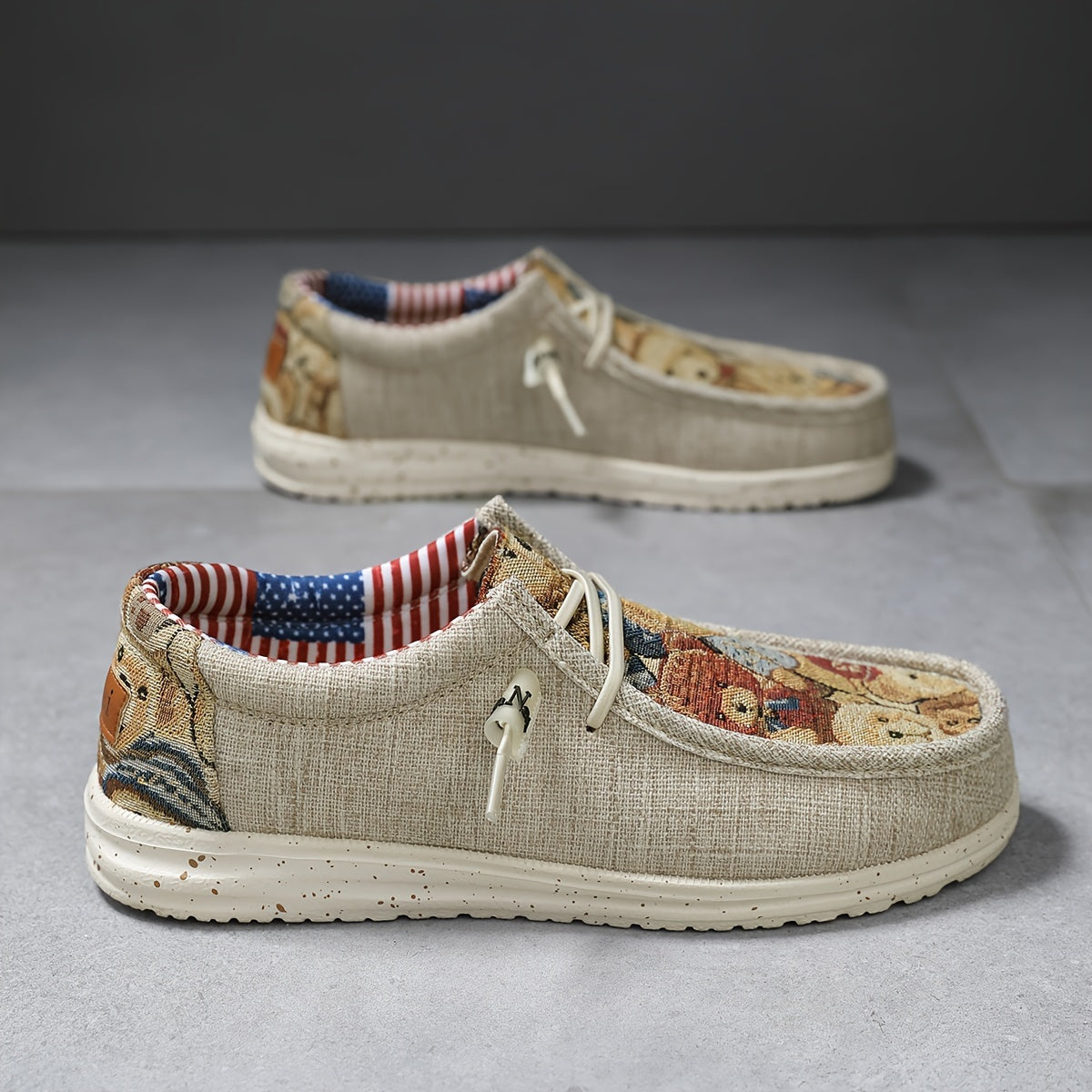 Khakifarvede loafers med snørebånd - Villum