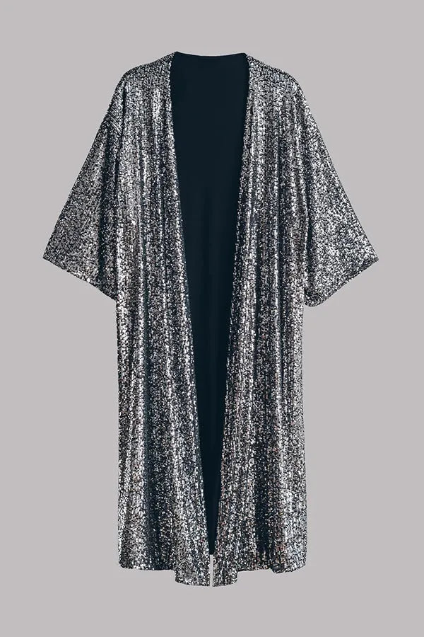 Mechtilde - Glamour-pailletkimono med klokkeærmer