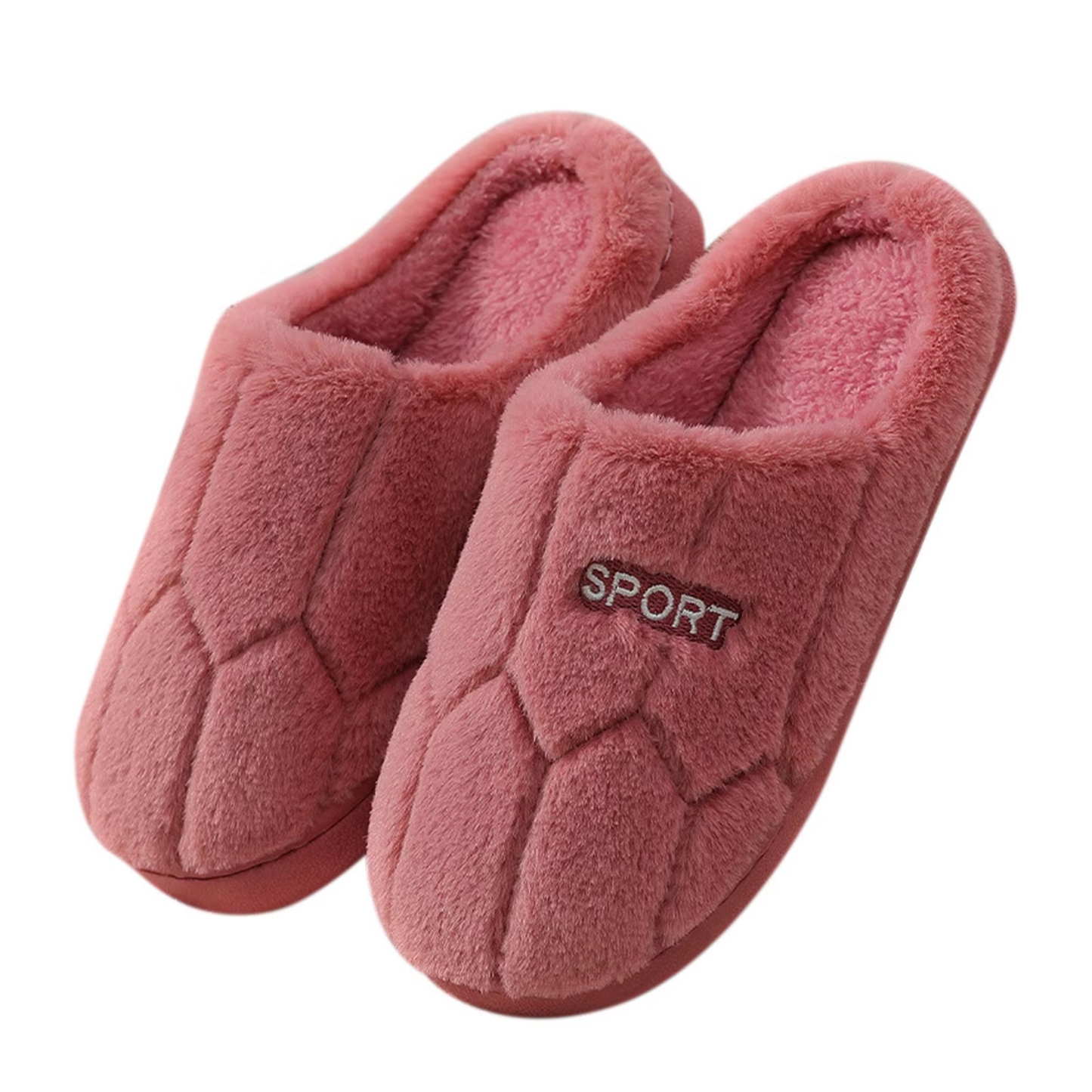 Fladhælede pels slippers til kvinder - Angelin