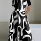 Eda - Elegant Maxikjole Med Print