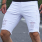 Kongeblå rippede shorts - Carl