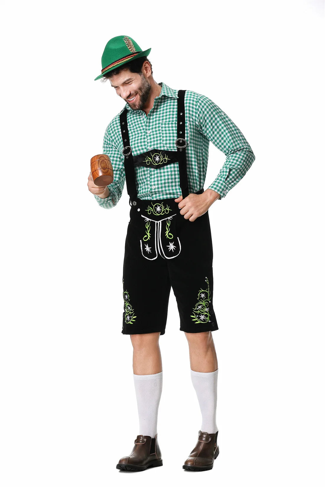 Grønne Oktoberfest Lederhosen - Gaviano