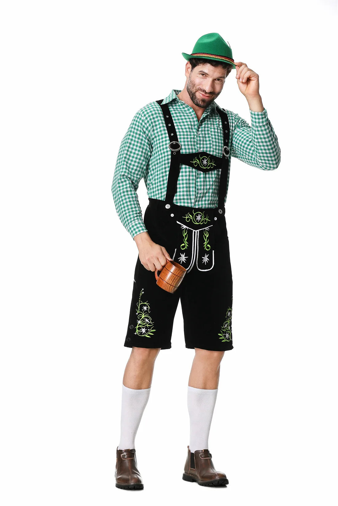 Grønne Oktoberfest Lederhosen - Gaviano