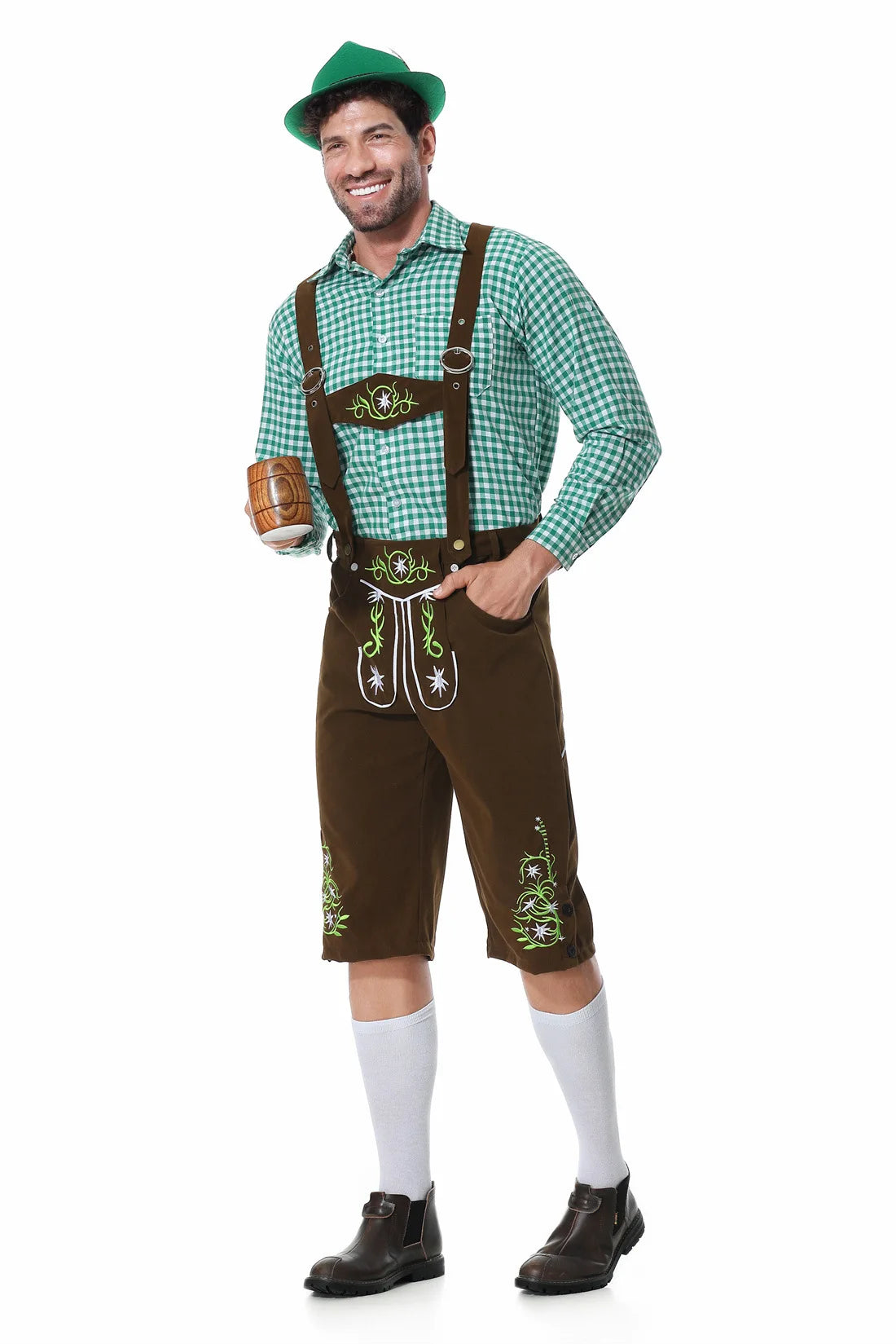 Grønne Oktoberfest Lederhosen - Gaviano