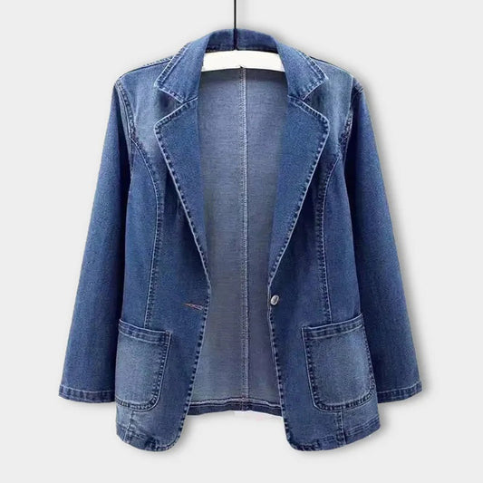 Sascha - Moderigtig Denim Blazer