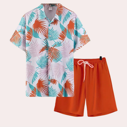 Hawaii-sæt med to dele sommertøj til mænd - Birger