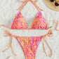 Stilfuld Bikini med Blomster Geo Print - Hydee