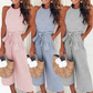 Zara - Elegant stribet jumpsuit