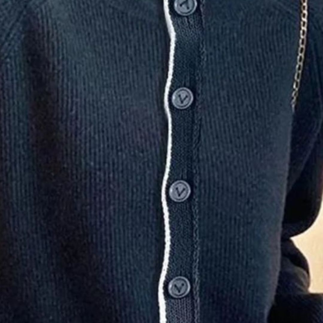 Elegant langhalset cardigan - Floss