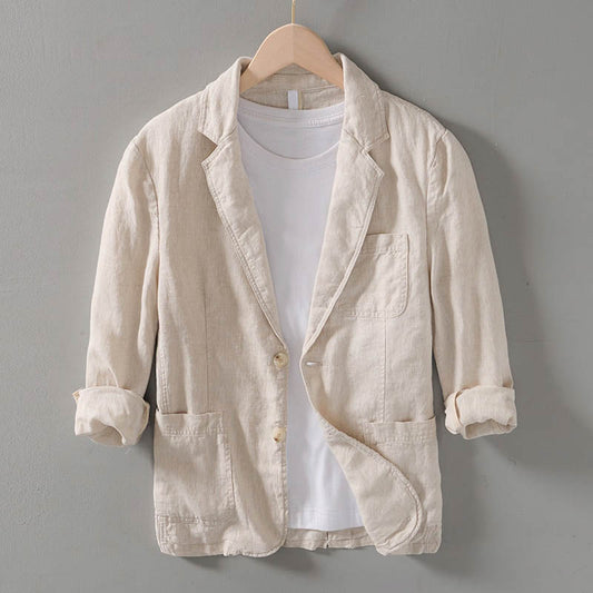 Stilfuld blazer i hør til mænd - Hank