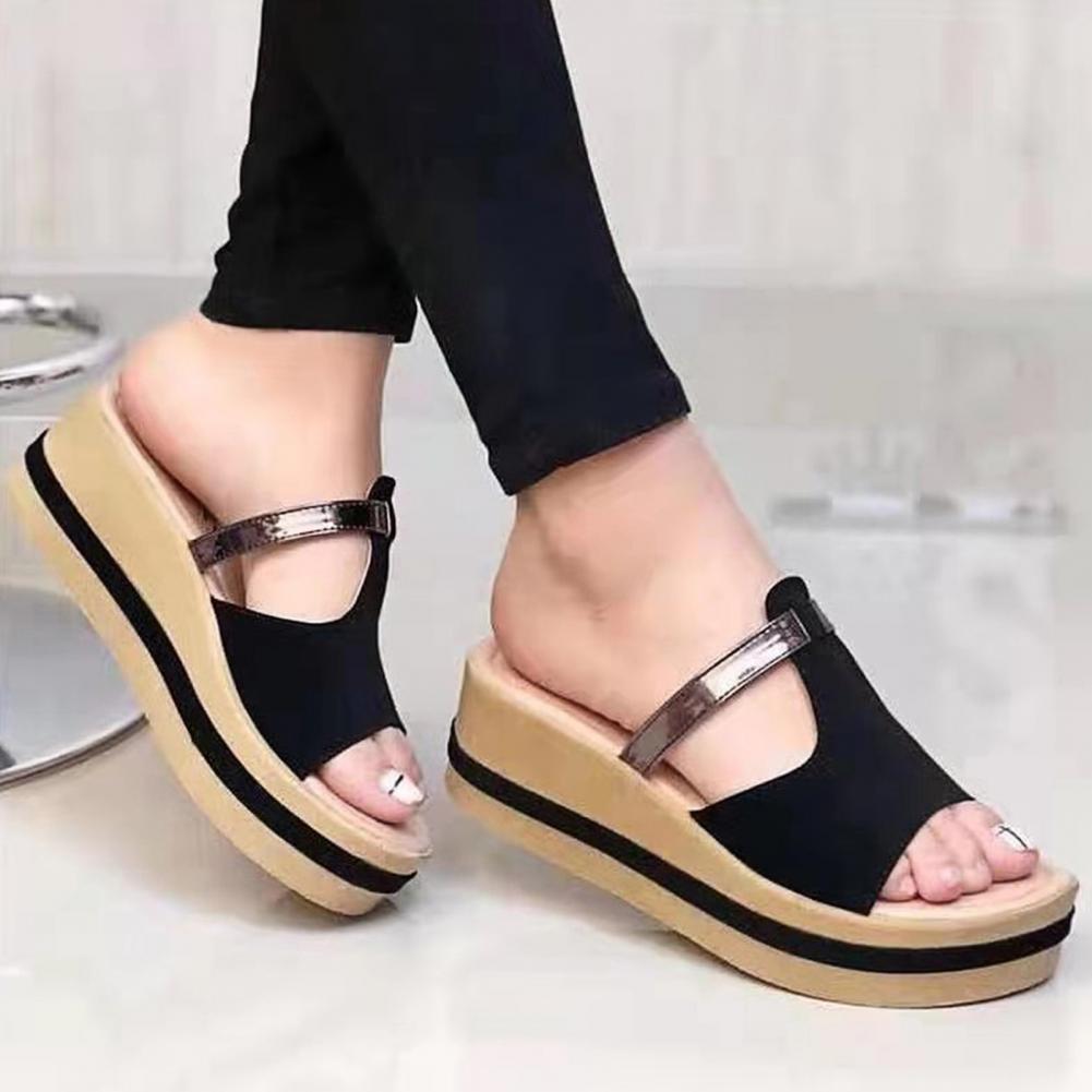 T-strop-platformflipflops til damer - Brianna