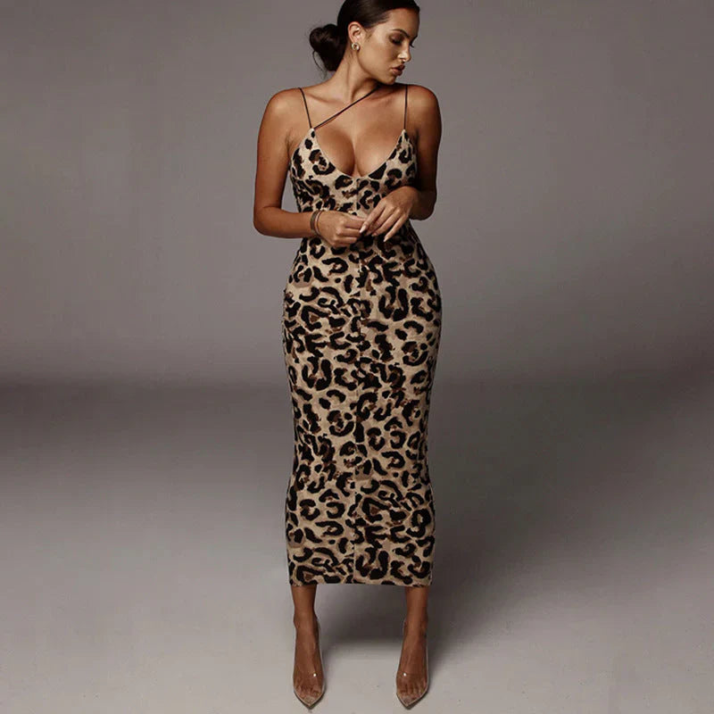 Leopard print kjole - Alora