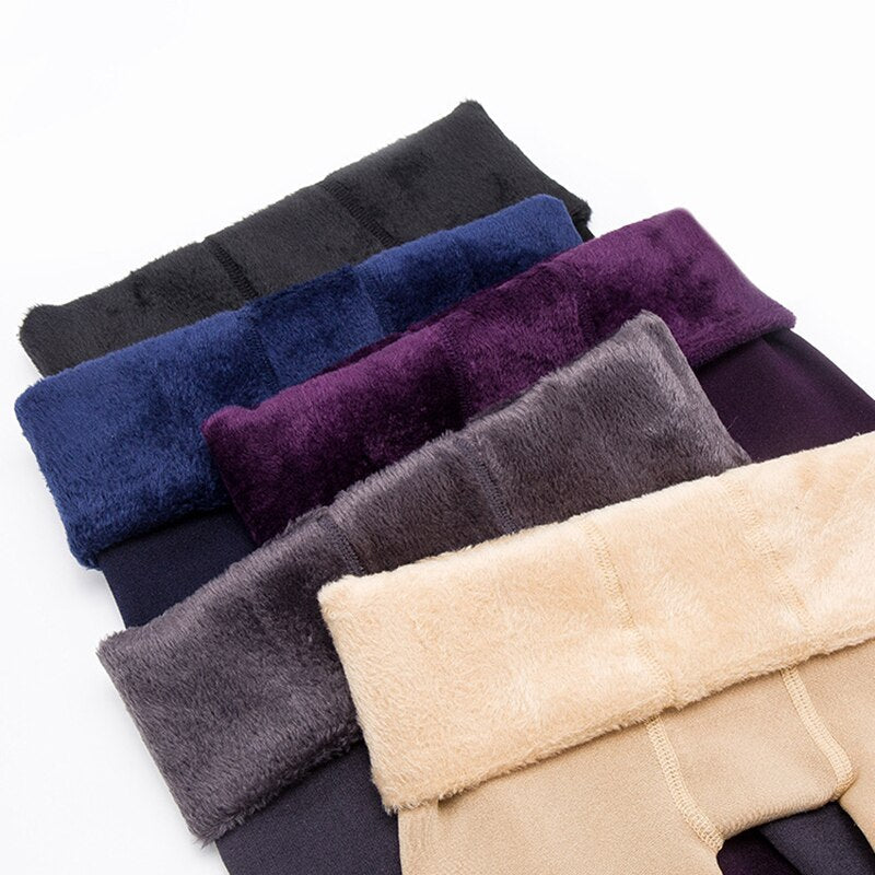 Varme tykke kashmir-vinterleggings (Pakke med 2 dele) - Urania