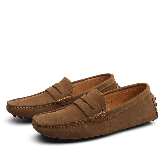 Mike - Italiensk stil ruskind loafers